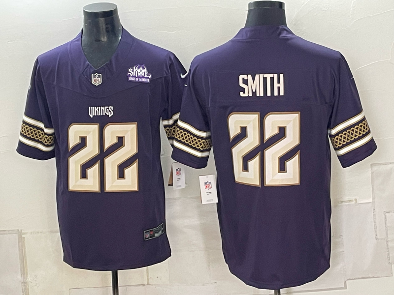 Men 2026 Minnesota Vikings #22 Smith purple Nike Limited NFL jersey 0924002->minnesota vikings->NFL Jersey